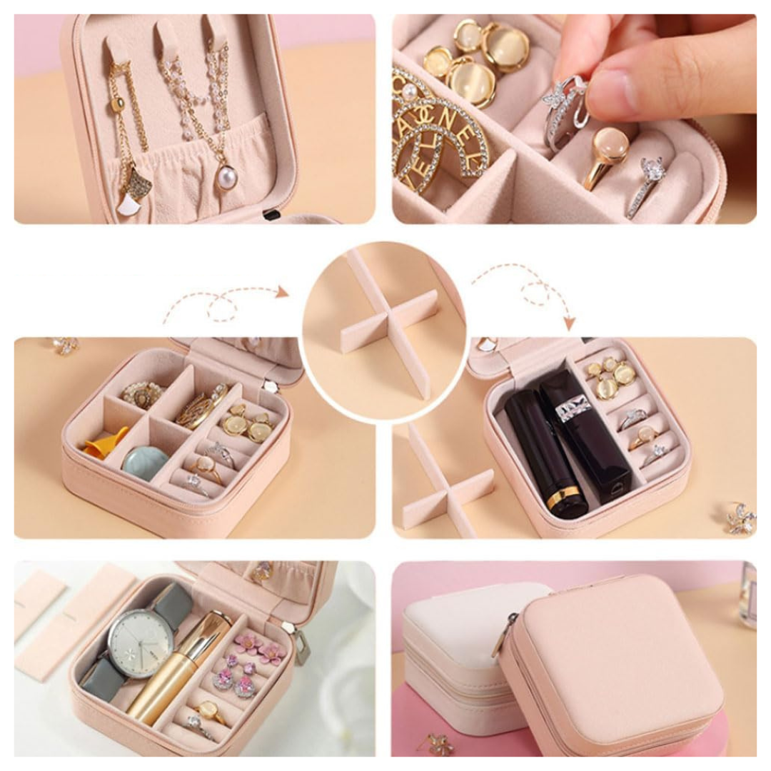 Mini Joyero Viajero De Cuero